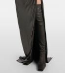 Платье из джерси с рюшами Rick Owens, Gunmetal - фото 6