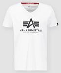 Футболка Alpha Industries Basic V-Neck T-Shirt, белый - фото