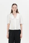 Блуза GAP PETER PAN COLLAR SHIRT, New Off White/Off-White - фото