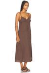 Платье с двойным швом Deiji Studios, Chocolate - фото 2