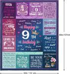 Плед для 9-летних девочек Wijzvio, разноцветный - фото 7