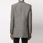 Курка делового костюма FW21 Мужская черно-белая BALMAIN - фото 4