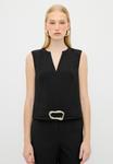 Блуза V NECK BUCKLE DETAILED adL, черный - фото 2