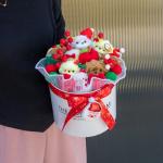 Плюшевый букет Санта Клаус в мультяшном стиле Handsome - фото 11