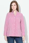 Блуза Ulla Popken Button-down blouse, Dark Mauve/Mauve - фото
