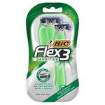 BIC Flex 3 Sensitive бритва для мужчин, 3 шт. - фото
