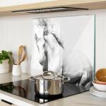 Стеклянная тарелка 60x52 см. Форма TULUP, белый - фото 2