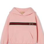 Толстовка детская Gucci с принтом, розовый - фото 4