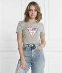 Футболка женская Guess Jeans с логотипом бренда, серый - фото 3