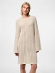 Вязаное платье PIECES Nuka, бежевый - фото 3