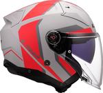 Шлем LS2 of603 infinity ii focus jet, Grey Matt/Red - фото 6