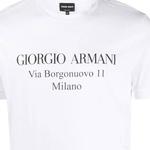 Футболка с принтом логотипа GIORGIO ARMANI, белый - фото 8