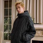 Пуховик Унисекс Черный HARSH AND CRUEL, Серый - фото 6