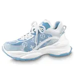 Кроссовки run 55 sneakers 'blue denim monogram' Louis Vuitton, синий - фото