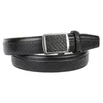 Кожаный ремень Anthoni Crown с клапаном, черный - фото