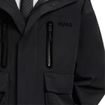 HUGO BOSS Худи с капюшоном и карманами, Black - фото 6