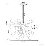 Подвесной светильник Beliani, 52x52x115 см, черный - фото 3