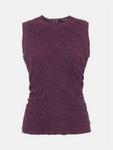 Текстурный топ без рукавов Whistles, Plum - фото 6