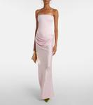 Платье-бюстье с драпировкой Alex Perry, Powder Pink - фото 2