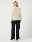 Джемпер YAS YASZUMA WOOL BLEND KNIT PULLOVER, Birch/Off-White - фото 3