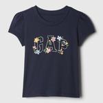 Футболка из хлопка с принтом Gap, синий - фото