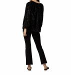 Блузка Ariana в черном леопардовом принте Ann Mashburn - фото 2