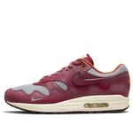 Кроссовки x patta air max 1 'rush maroon' Nike, серебряный - фото