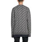 Свитер мужской серый Balenciaga, серый - фото 4