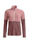Поло ORTOVOX 185 ROCK'N'WOOL ZIP NECK, Dusk Rose/Mauve - фото 4