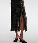 Асимметричное платье с принтом Dries Van Noten, Khaki - фото 5