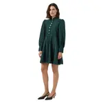 Платье Yas Ripple long sleeve short, зеленый - фото 5