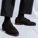 Лоферы мужские Weishibangwei, коричневый - фото 16