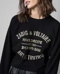 Женская толстовка Upper Blason с вышивкой Zadig & Voltaire, черный - фото 6
