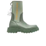 Ботинки Off-White Wmns Zip-Tie Rain Boot, зеленый - фото