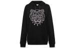 Толстовка женская Kenzo Paris с капюшоном, черный / белый - фото