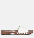 Лакированные клоги Miu Miu, Bianco - фото 4