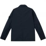 Стираная куртка Ghost Field STONE ISLAND, синий - фото 3