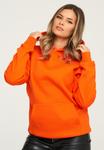 Толстовка behype Kapuzenpullover BHPERTH Basic Oversize Einfarbig, оранжевый - фото