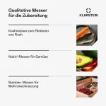 Нож Klarstein, бежевый - фото