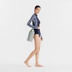 Женский цельный купальник для серфинга с длинными рукавами - CN JANE - NAVY PALMER Olaian - фото 2