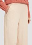 Тканевые брюки s.Oliver Wide leg Pants, кремовый - фото 3