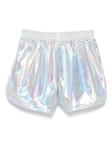 Шорты с переливчатым эффектом Andorine, серебряный - фото 2