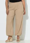 Брюки weites bein elastikbund Ulla Popken, Camel - фото