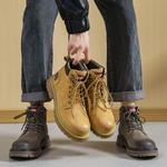 Мужские ботинки Cahhrrn X Martin Boot Men Beige Weishibangwei - фото 18