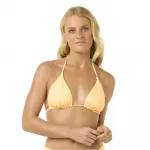 Топ бикини Rip Curl Premium Surf D-DD Sliding Triangle, желтый - фото