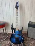Ibanez JEM77P-BFP 2025 - Синий цветочный узор - фото