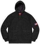 Куртка Supreme Canvas Hooded Work Jacket 'Black', черный - фото