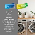 Флисовое одеяло wometo wave Wellenschnitt, синий - фото 5