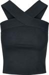 Топ Urban Classics Ladies Cross Top, черный - фото