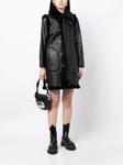 Noir Kei Ninomiya long-length leather coat, черный - фото 2